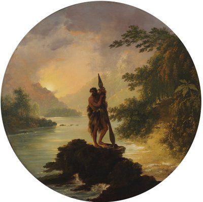 Vue de Dusky Bay, Nouvelle-Zélande - William Hodges